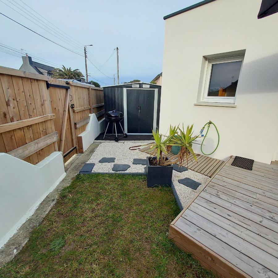 Studio Avec Terrasse Et Jardin A 100 M De La Plage Ploemeur Exterior foto